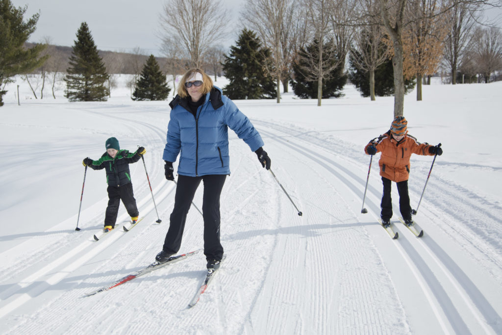 cross country skiing at byrncliff is fatnastic for both avid skiers as well as beginners