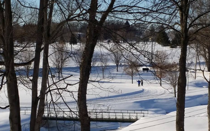 cross country skiing at Byrncliff Golf Resort