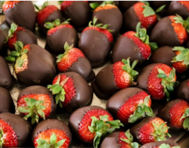 Chocolate Covered Strawberries Byrncliff add on packages to Ski Vacations