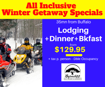 Snowmobiling vacation in upstate NY, Byrncliff Golf Resort