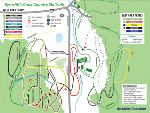 byrncliff cross country ski trail map
