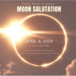 Moon Salutation Yoga by At the Locker yoga, byrncliff golf resort April 8 2024