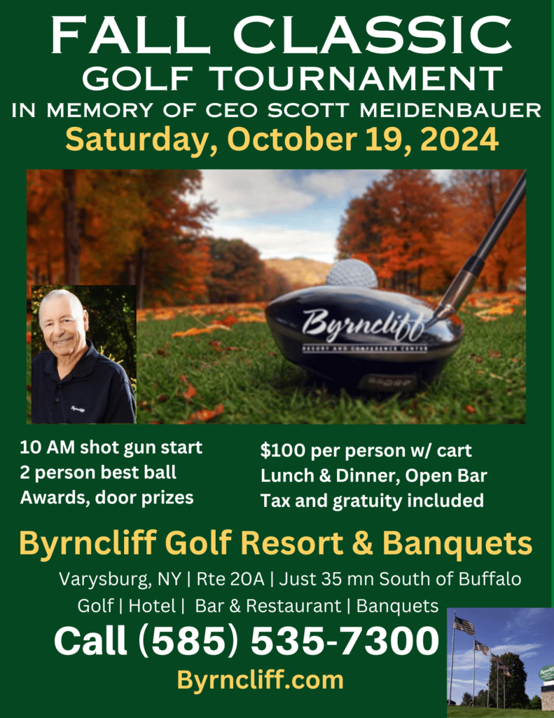 Golf Tournament, Fall Classic 2024 October 19, 2024, Byrncliff Golf Resort & Banquets