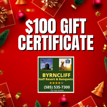 Gift Certificate $100, Byrncliff Golf Resort, Western New York