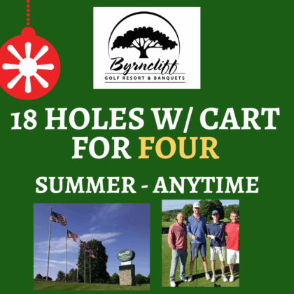 Foursome - 18 hole w./ cart for 4 - summer anytime