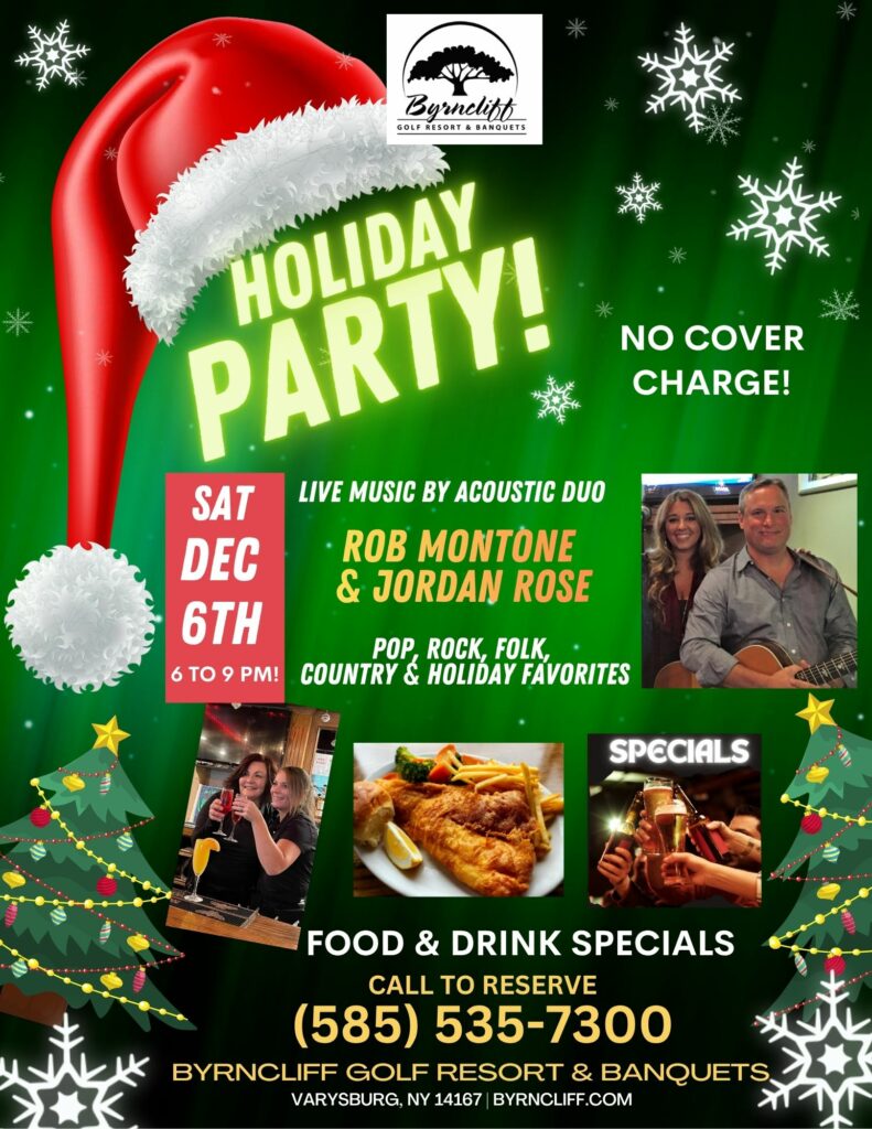 holiday party, Byrncliff Golf Resort, Wyoming County 2025