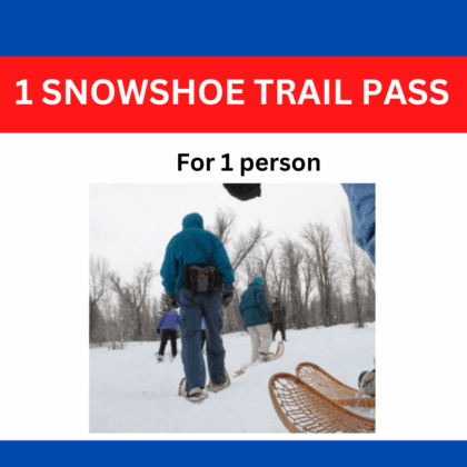 snowshoe trail pass for 1 person, Byrncliff Golf Resort