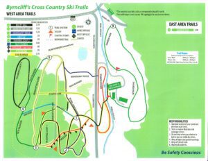 Byrncliff Cross-Country Ski Trail Map, Western New York