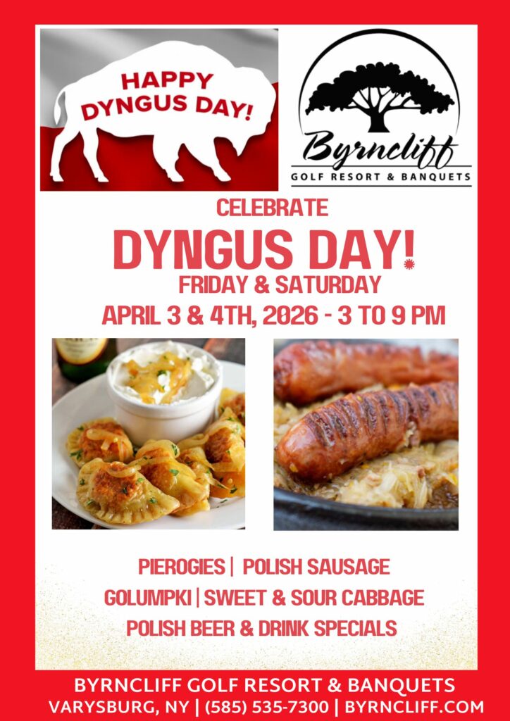 Celebrate 2026 Dyngus Day at Byrncliff Resort, Wyoming County