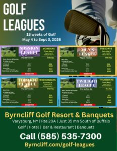 2026 Golf Leagues, Byrncliff Golf Resort, Buffalo NY
