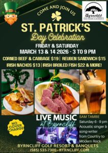 St Patrick's Day celebration Wyoming County, Byrncliff Resort