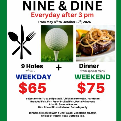 Nine & Dine Weekday